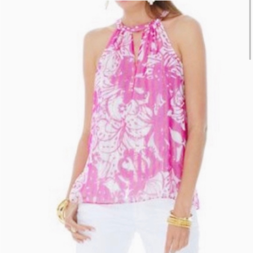 Lilly Pulitzer Rogan Halter Top - Picture 2 of 9